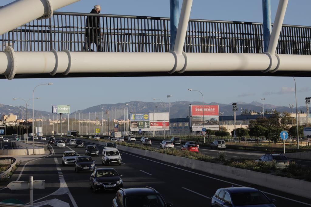 Primer día de límite de velocidad a 80 km/h en la Vía de Cintura de Palma