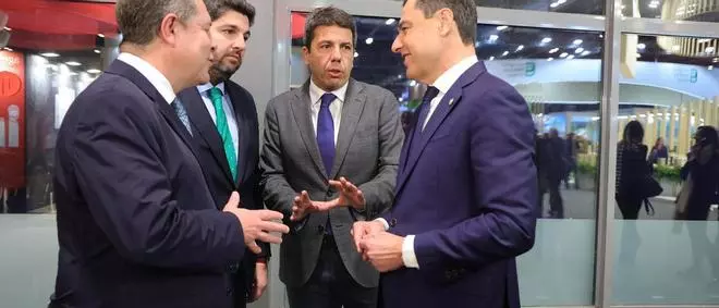 Mazón, López Miras, Moreno y Page insisten en Fitur en el fondo de nivelación