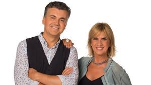 Ramon Gener y Gemma Nierga, presentadores de ’La Marató’ de TV-3.