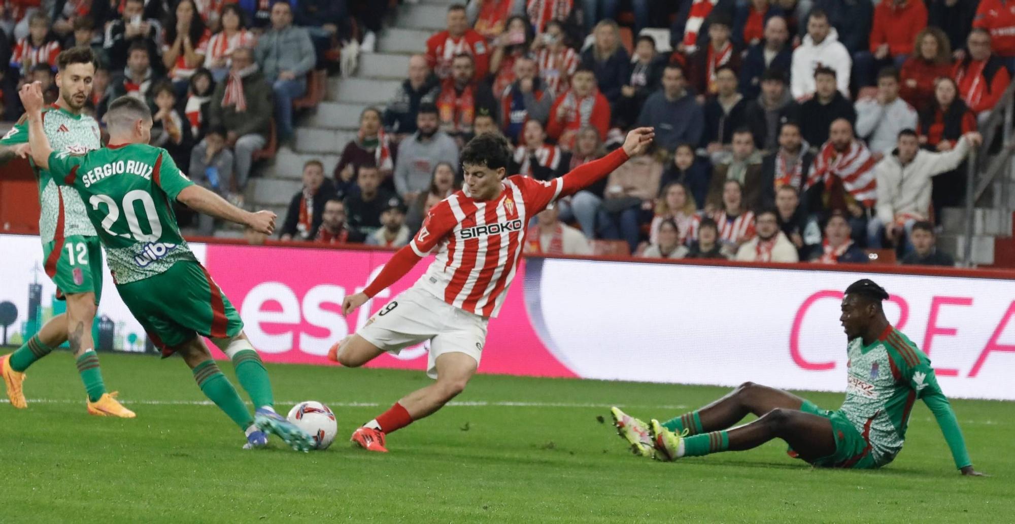 Así fue el partido Sporting-Granada, en imágenes