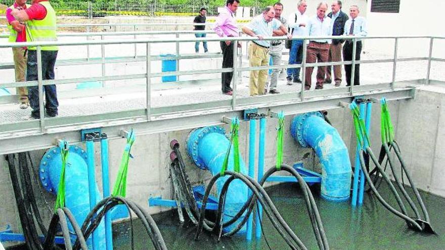 El baipás que comenzó a funcionar ayer eleva aguas del Segura hasta el trasvase.