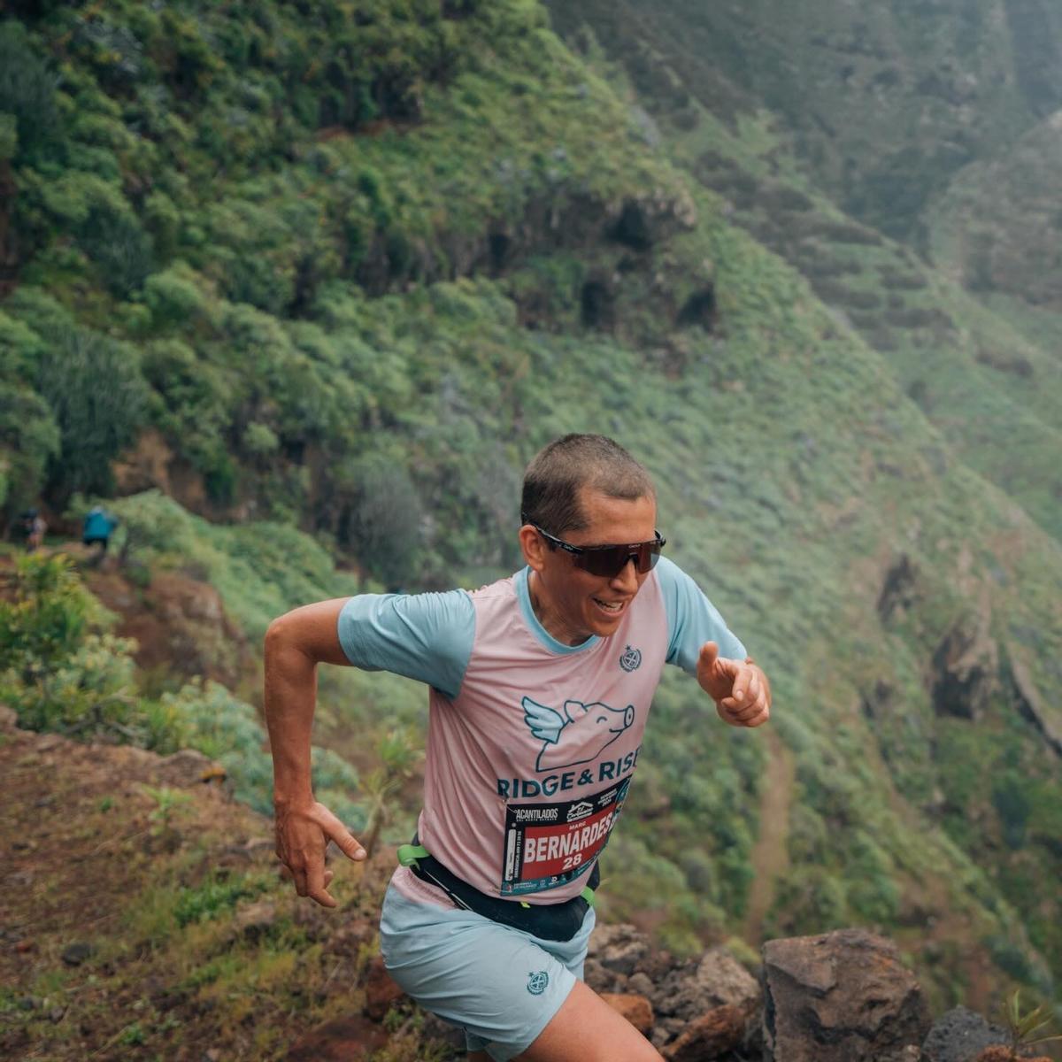 Bernades, durant la prova celebrada a l'illa de La Palma