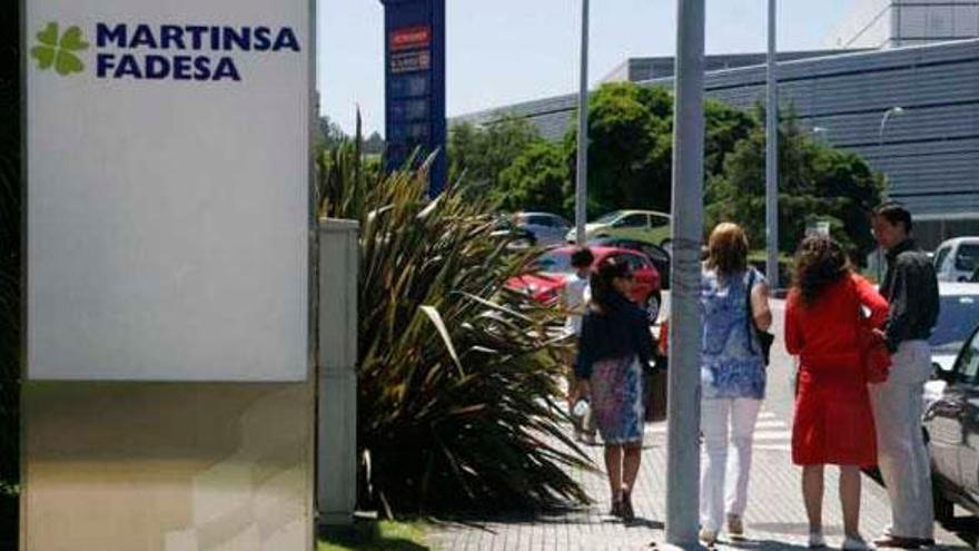 Acceso a la sede de Martinsa Fadesa en A Coruña