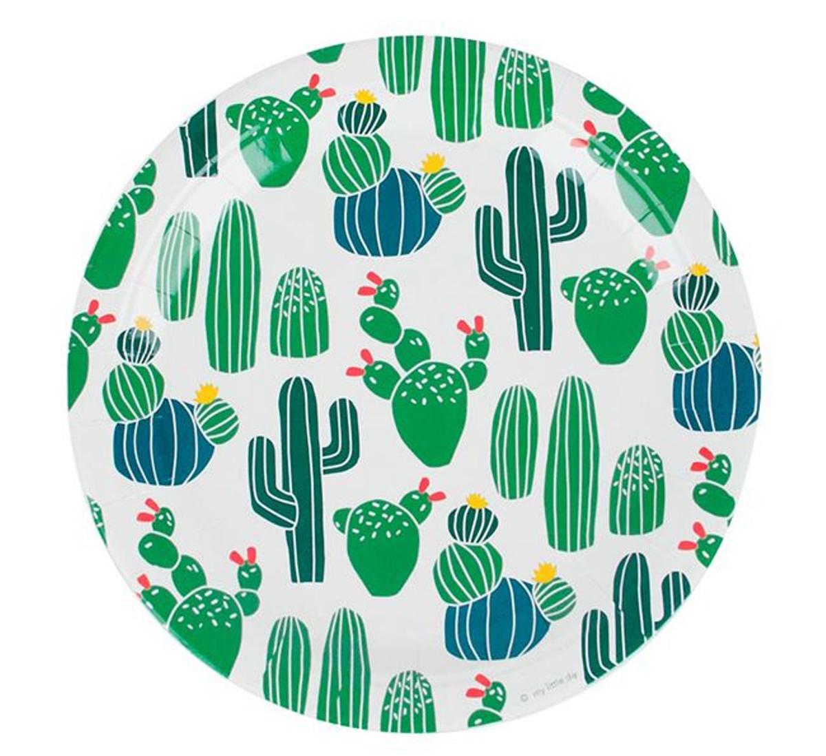 Platos de cartón de cactus 'Lilou'