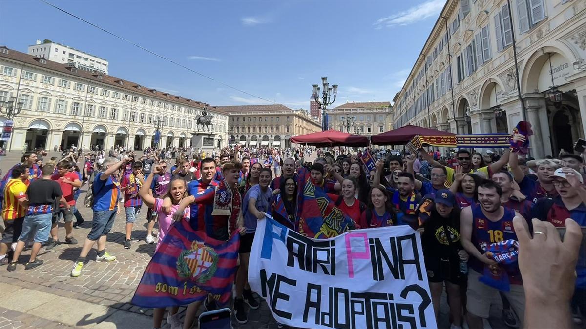 SPORT en Turín: así se hacen notar los aficionados culés, muy ilusionados horas antes de la final de la Champions