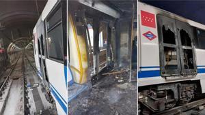 Explota la batería de un patinete eléctrico en el metro de Madrid: todo el vagón queda destrozado