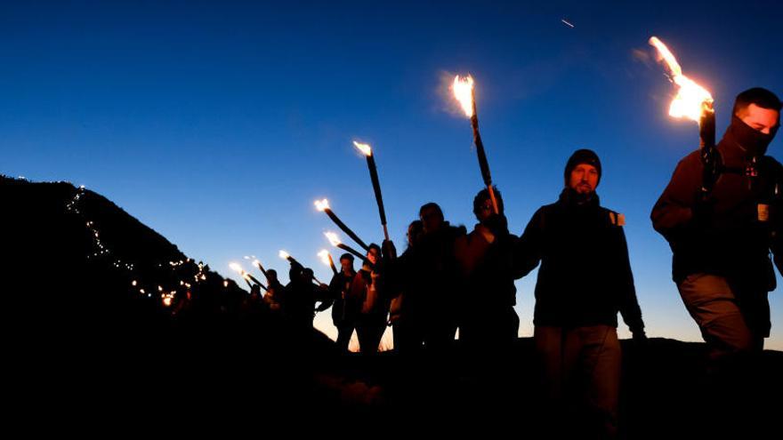 La Bajada de las Antorchas en la noche de los Reyes Magos