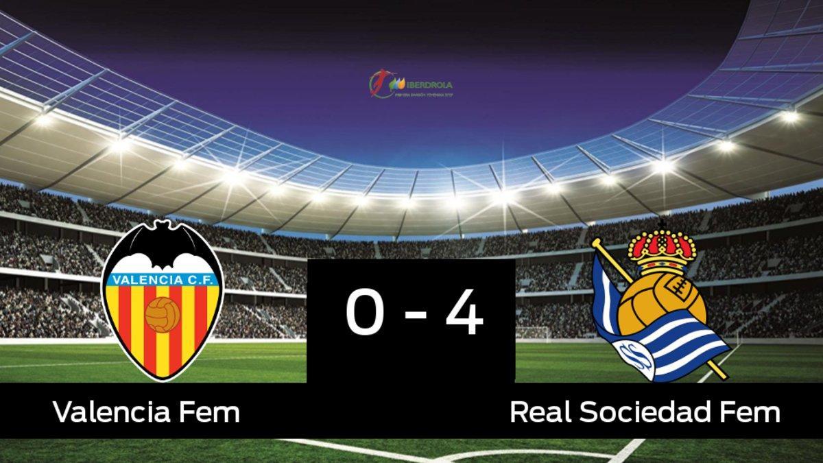 La Real Sociedad se lleva tres puntos a casa frente al Valencia Femenino