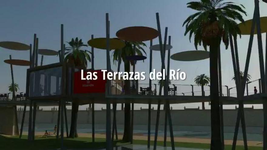 Recreación del proyecto Terrazas del Río de Murcia