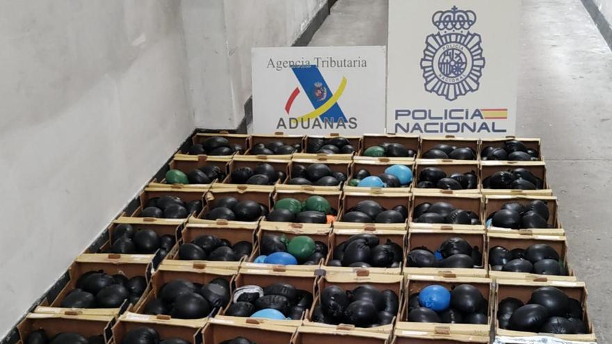 Intervienen en Portugal y España 1.000 kilos de cocaína ocultos en el interior de envases de zumos y melones sin pulpa