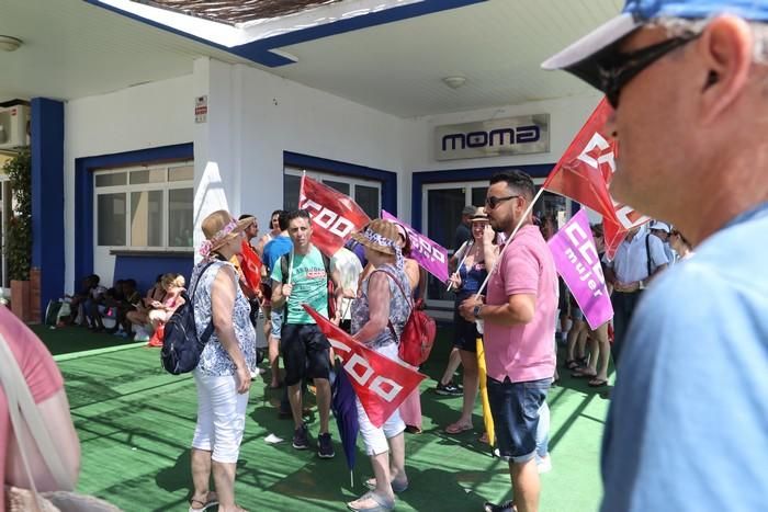 Protesta del sector de la hostelería en La Manga