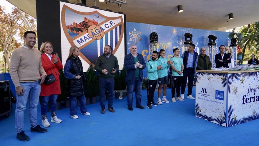 El Málaga CF visita la feria Sabor a Málaga