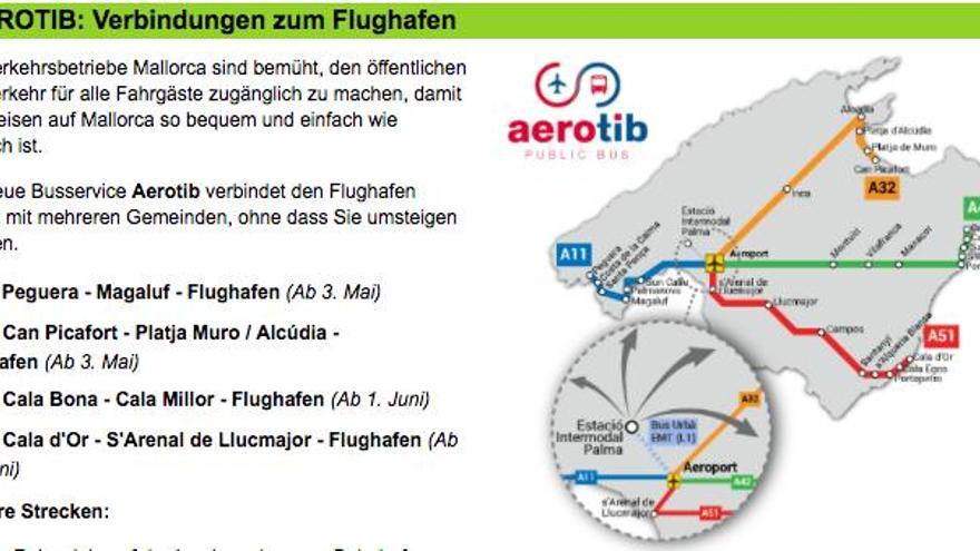 Aerotib: So kommen Sie mit dem Linienbus vom Flughafen Mallorca an die Küste