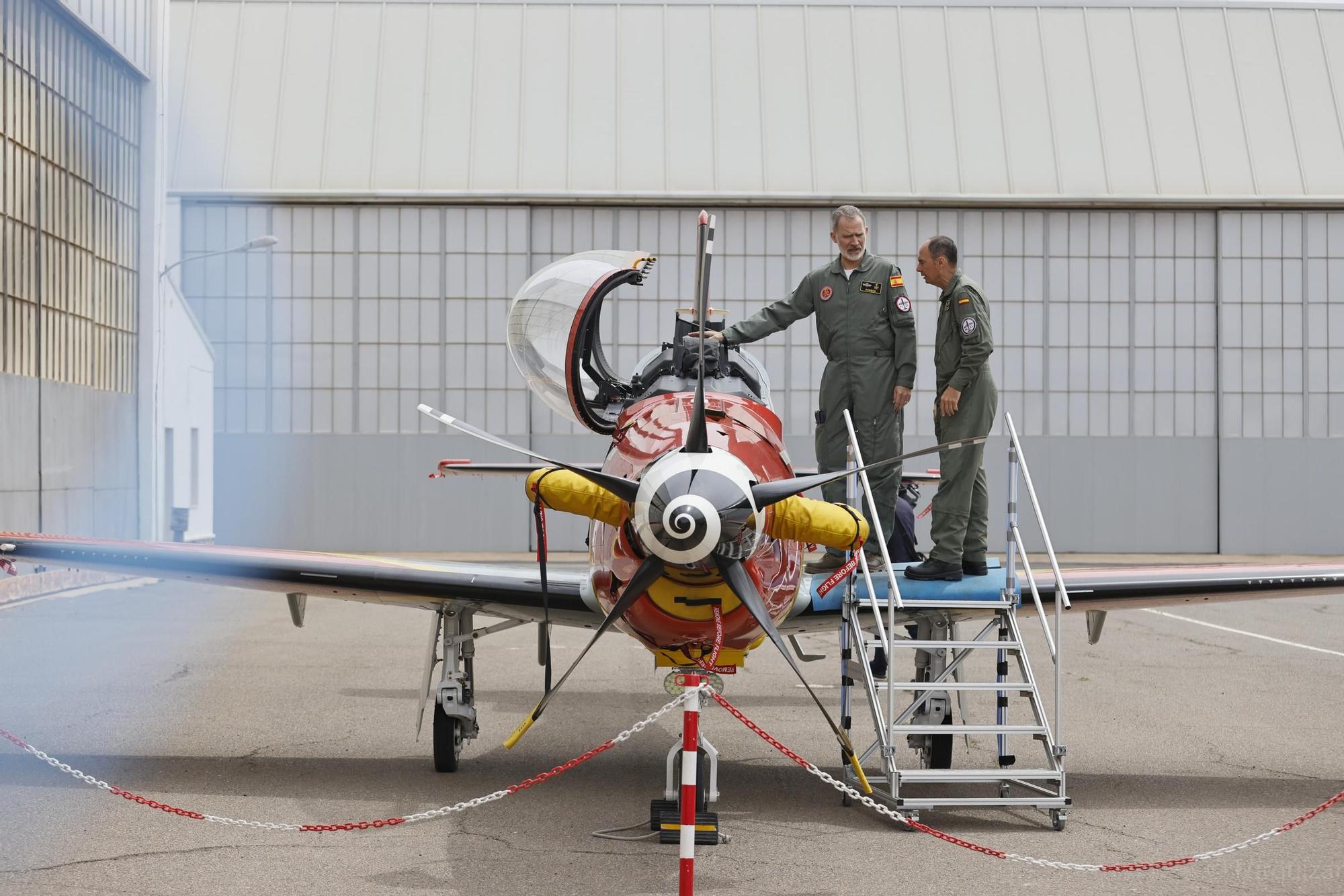 Las imágenes de la visita del rey Felipe VI a la Academia General del Aire en San Javier