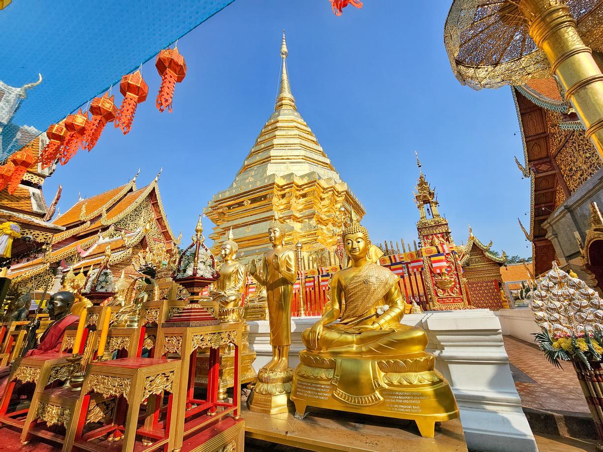 Wat Phrathat Doi Suthep en la ciudad de Chiang Mai