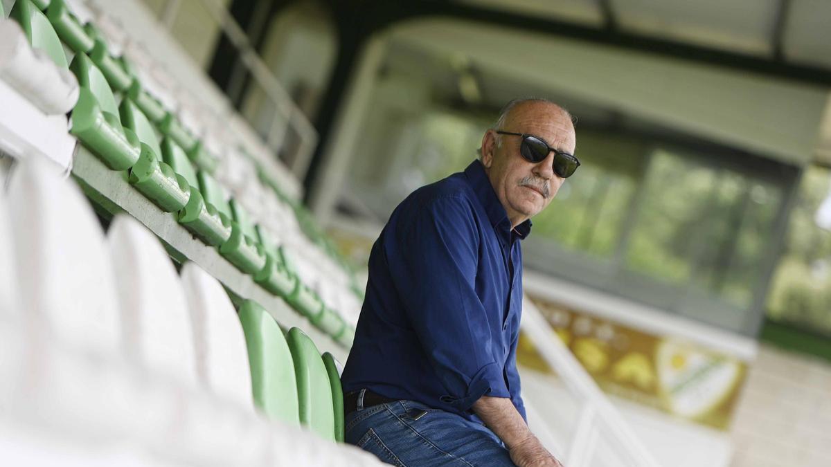 El presidente del Coruxo, Gustavo Falque.