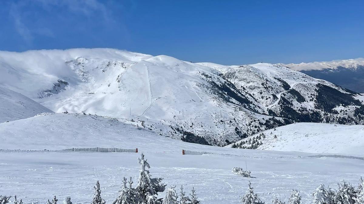 El paisatge nevat de la Molina