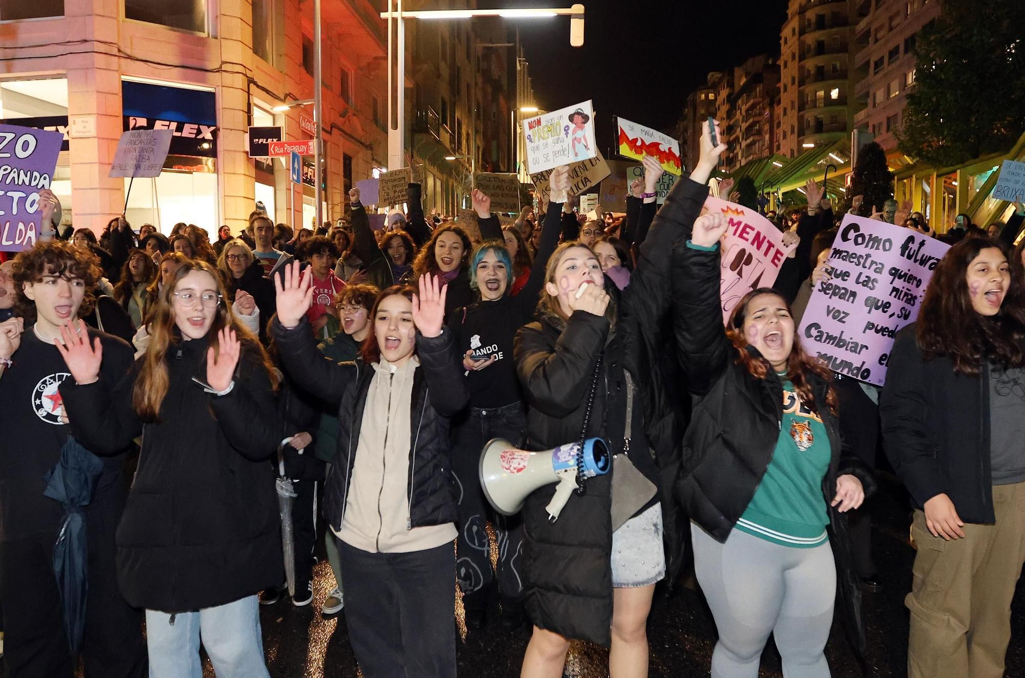 Las imágenes del 8M en Vigo