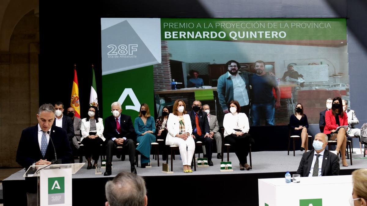 Entrega de los premios por el Día de Andalucía en Málaga