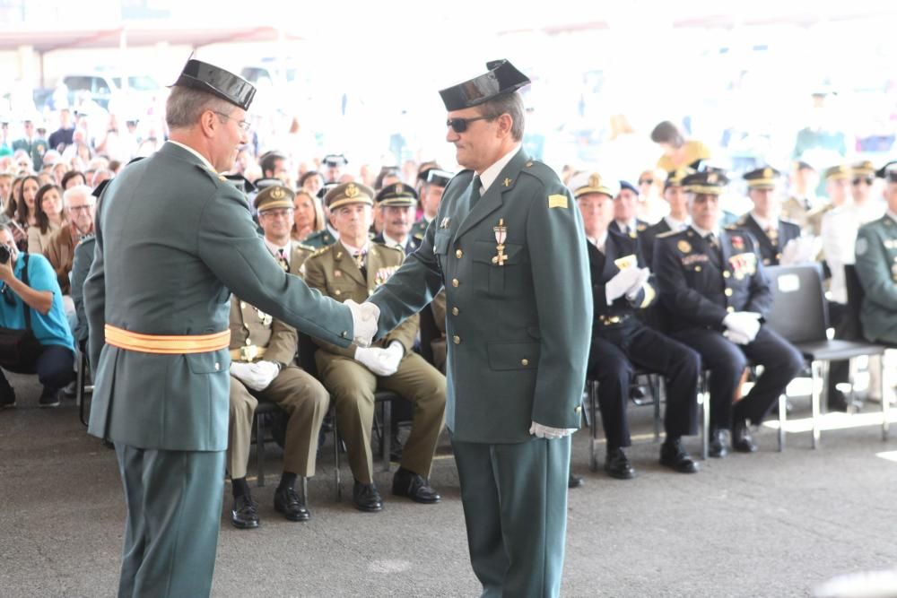 Actos del Día de la Hispanidad en la comandancia de la Guardia Civil de Gijón