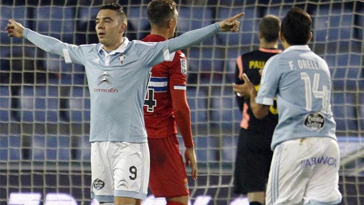 Aspas marcó el gol de la victoria para el Celta