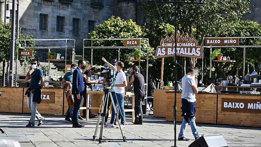 El centro histórico, escenario de rodaje por partida doble | GUSTAVO SANTOS