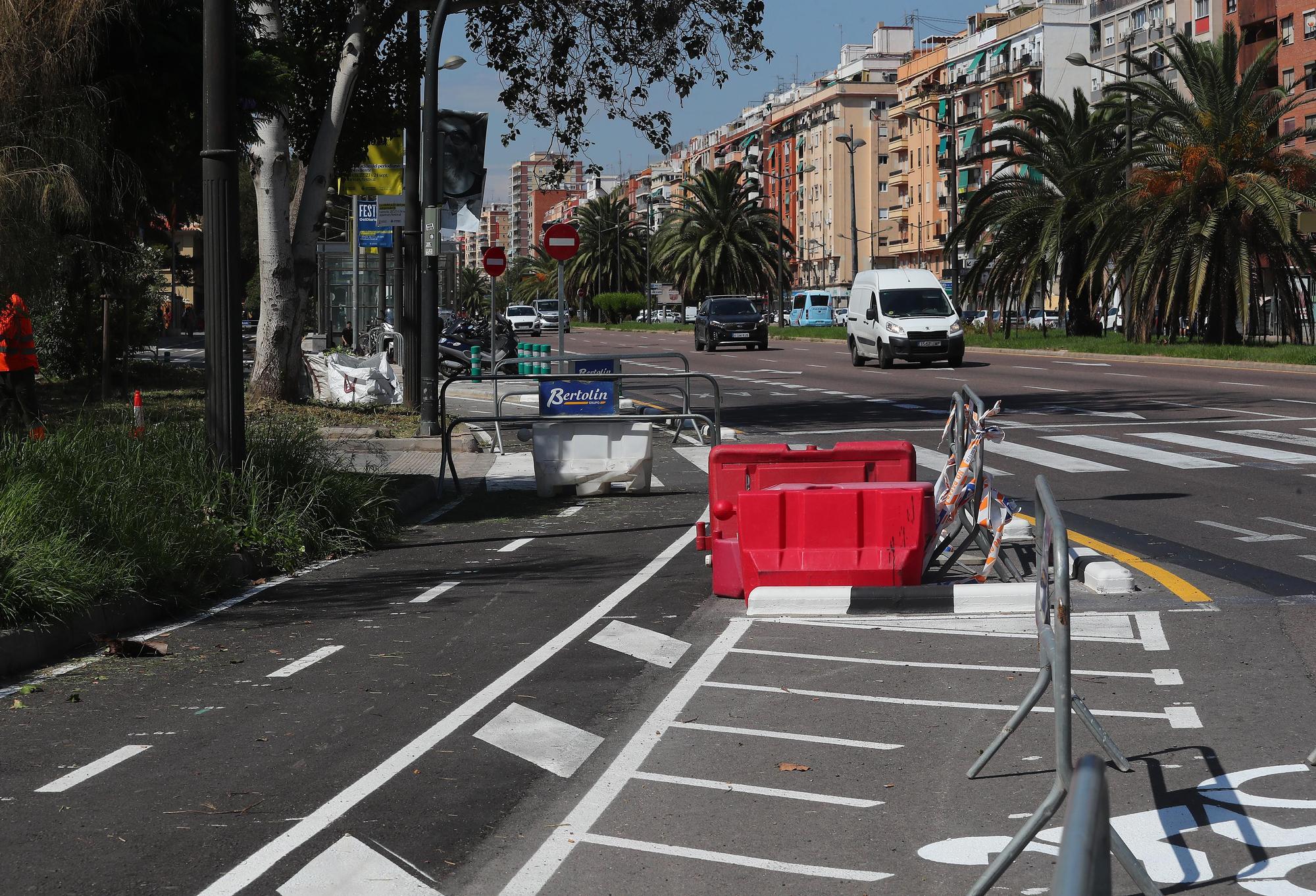 Así van las obras del carril bici de la Avenida del Cid