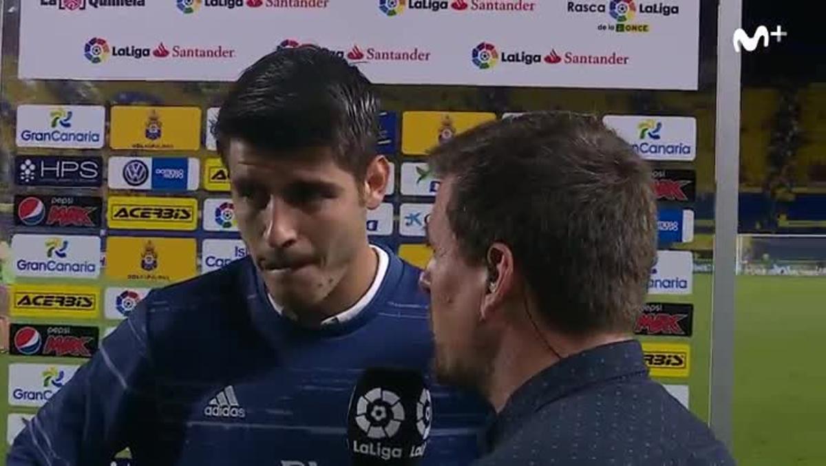 Morata, entrevistado al final del encuentro