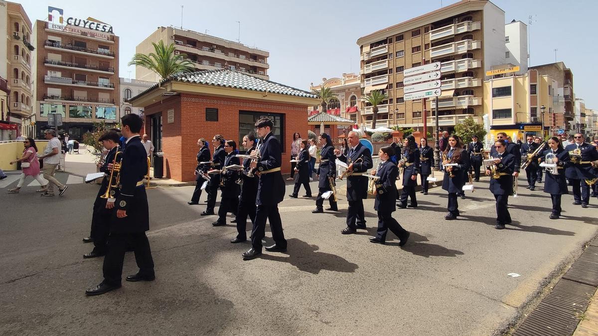 Agrupación Musical de La Merced en Domingo de Resurrección en Almendralejo