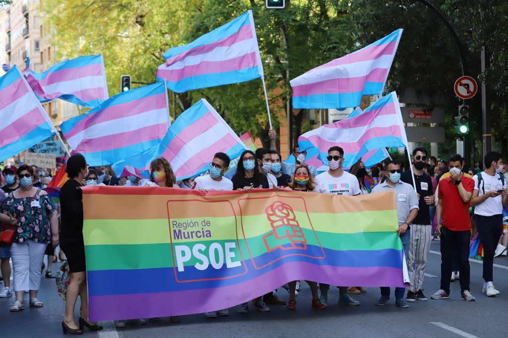 Marcha del colectivo LGTBI+ en Murcia