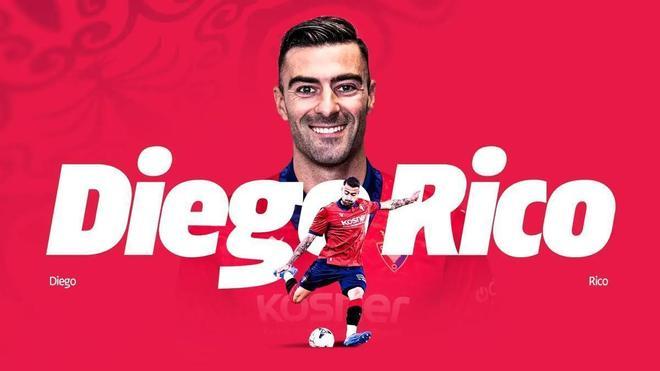 El exzaragocista Diego Rico ficha por el Osasuna