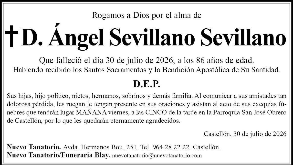 D. Ángel Sevillano Sevillano