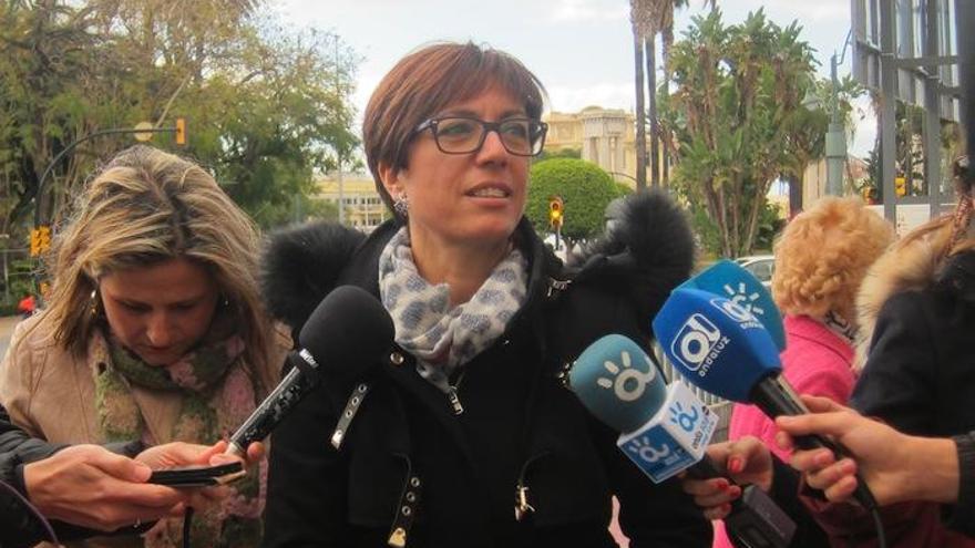 La portavoz del PSOE, María Gámez.