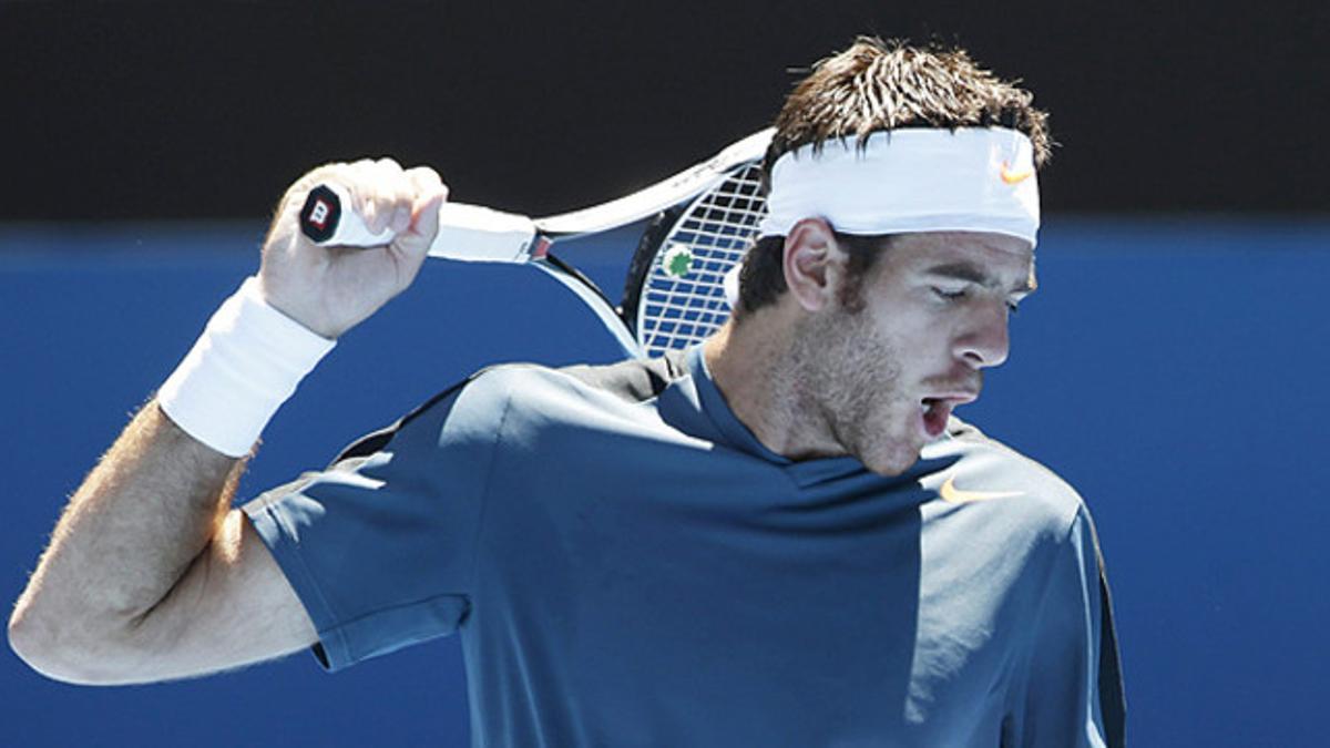 Juan Martín del Potro, durante el partido contra Jeremy Chardy