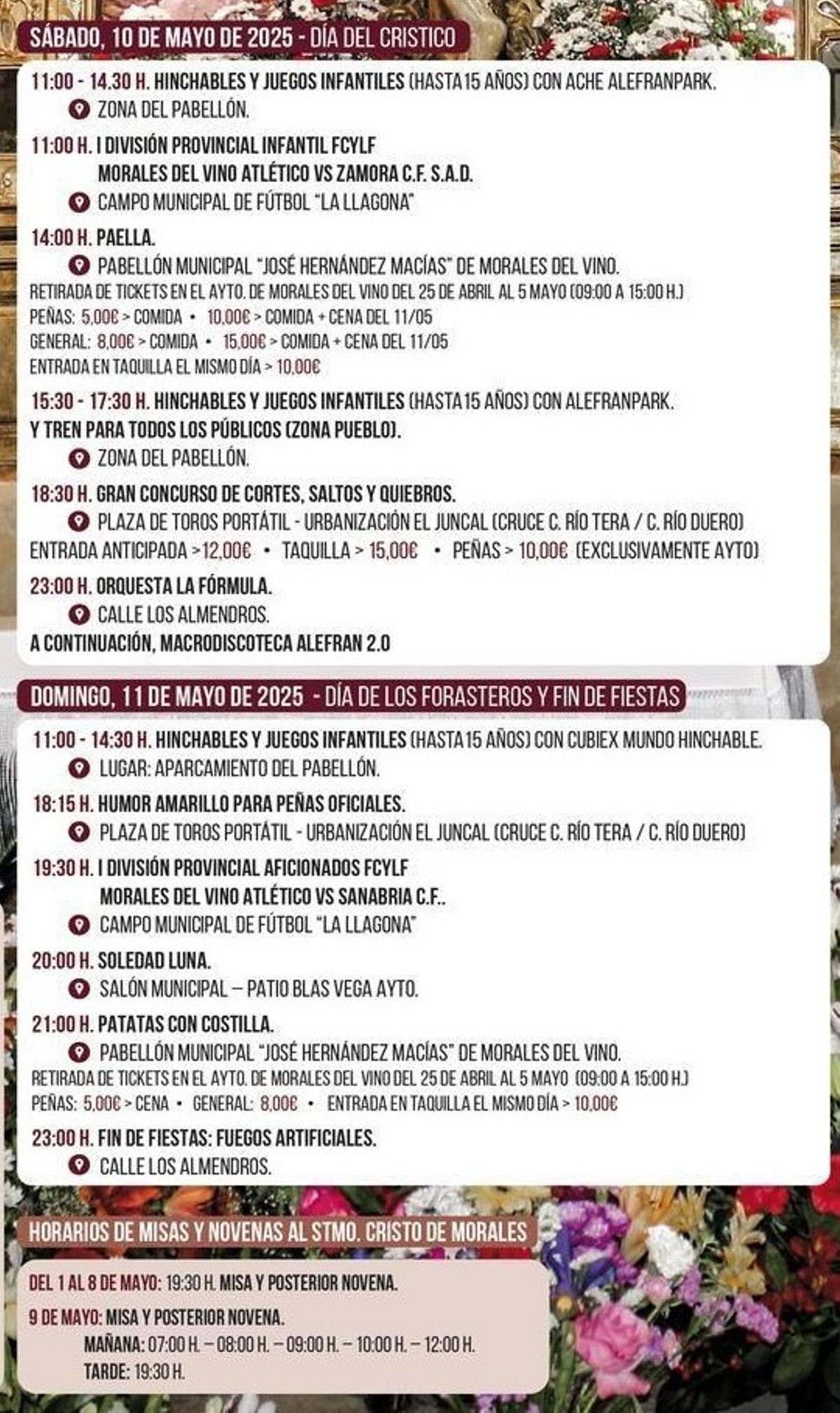 Programa de las fiestas del Cristo de Morales II
