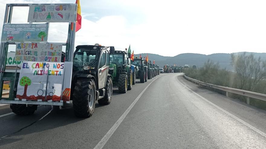 Las movilizaciones de los agricultores de la comarca de Antequera, en imágenes