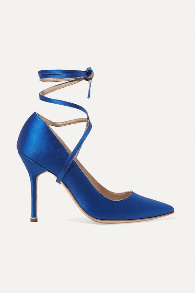 Zapato de tacón azul en rebajas, de Vêtements by Manolo Blanik