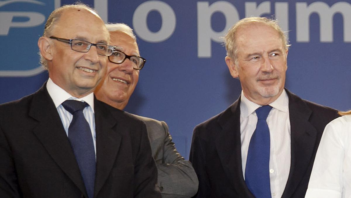Cristóbal Montoro y Rodrigo Rato, en una imagen de archivo.