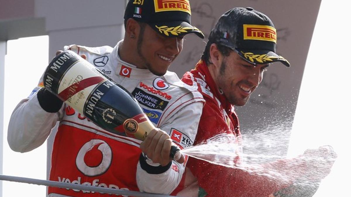 Lewis Hamilton y Fernando Alonso