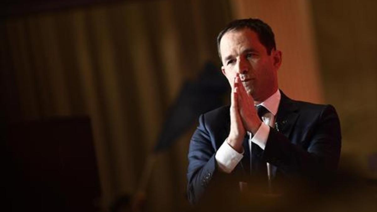 Benoît Hamon, tras conocer su derrota.