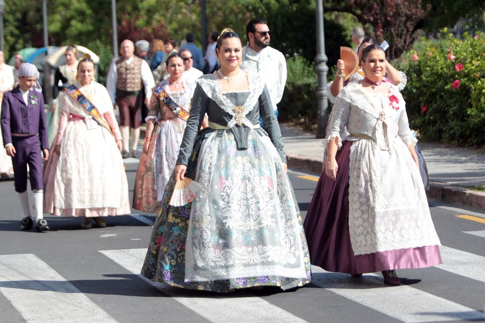 Homenaje a la Senyera de la agrupación de Fallas del Marítim