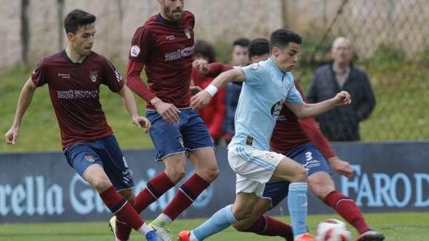 Bermejo, durante el partido ante el Pontevedra. // Ricardo Grobas