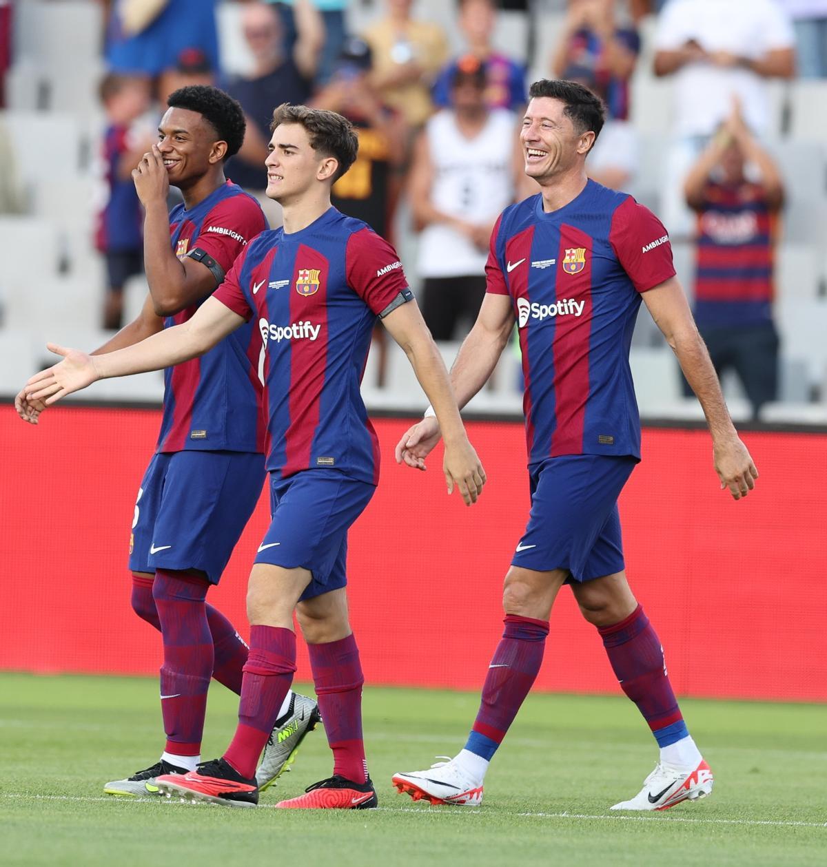 Las mejores imágenes de la fiesta del Barça en el Gamper