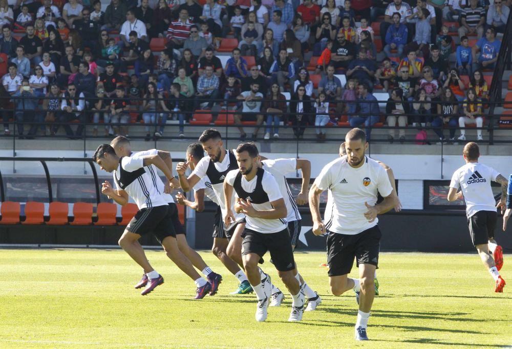 Espectacular entrenamiento del Valencia CF