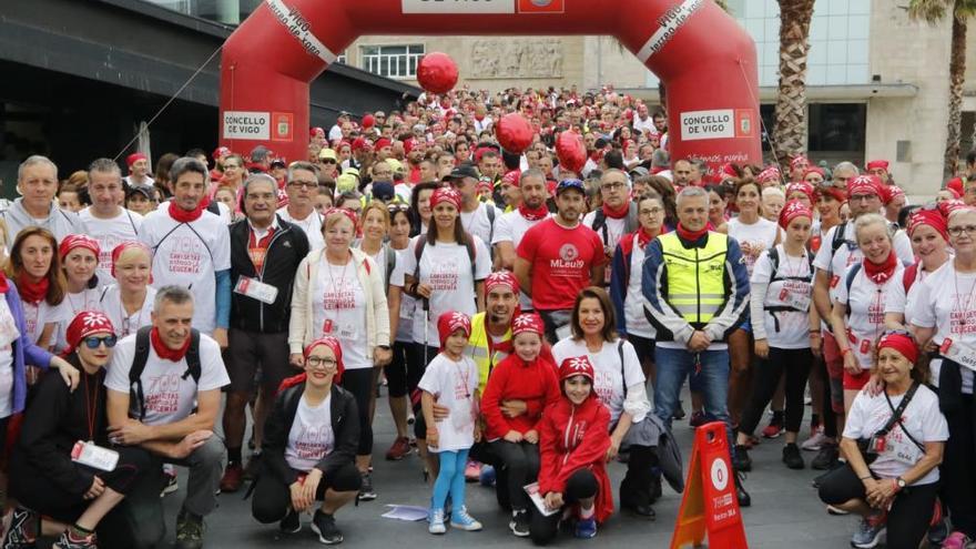 Caminata de Vigo a Pontevedra por la leucemia