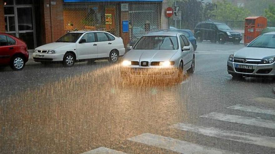 Pluja intensa ahir al vespre a Berga, on no hi va haver incidències