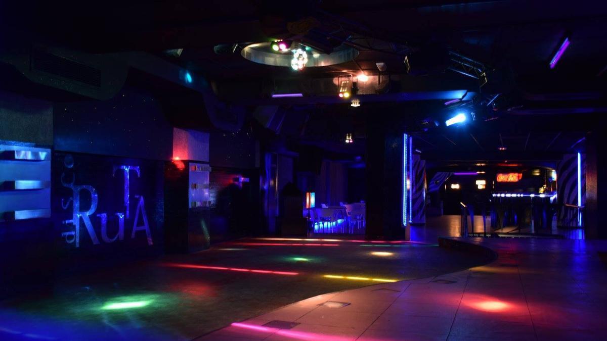 Interior de la Discoteca Ruta en Santiago.