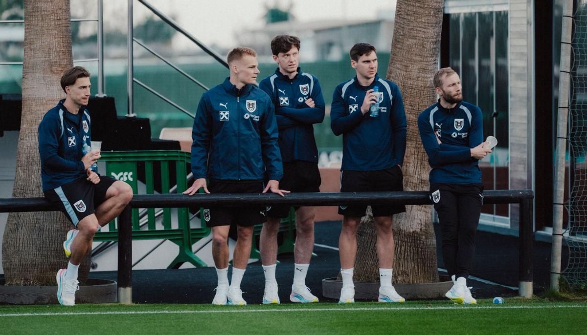 David Affengruber, durante la concentración con la selección austriaca en Marbella.