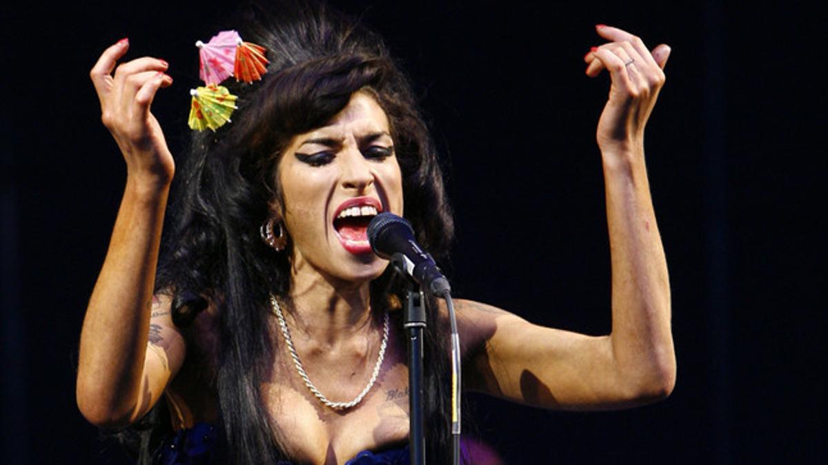 La cantante, en el Festival de Glastonbury, en 2008.