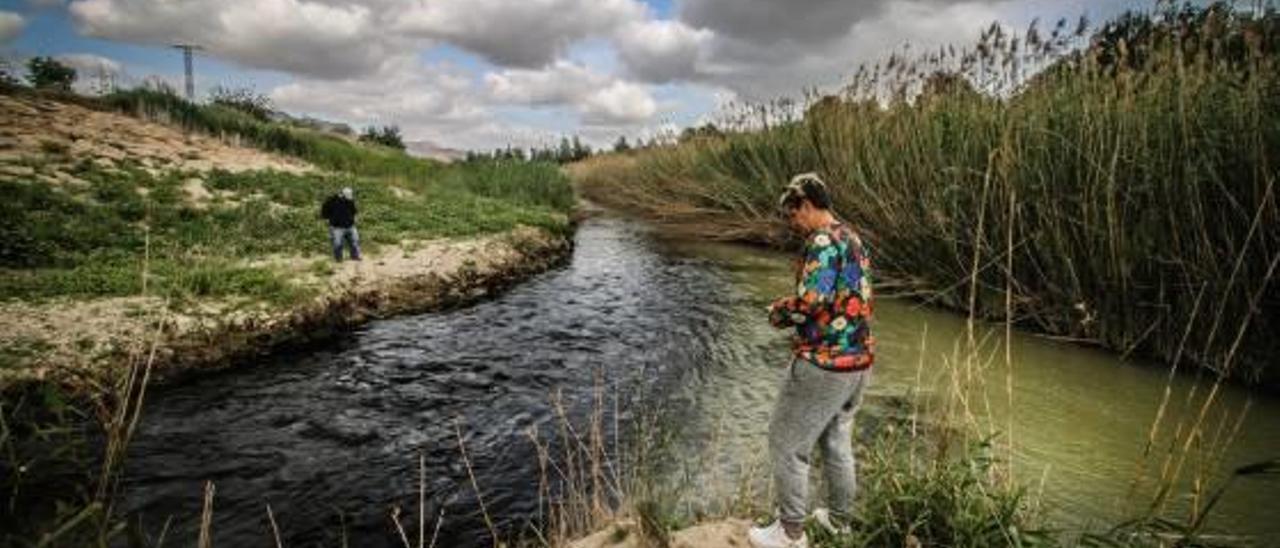 Imagen de archivo de un vertido de agua de una empresa realizado al río Segura.